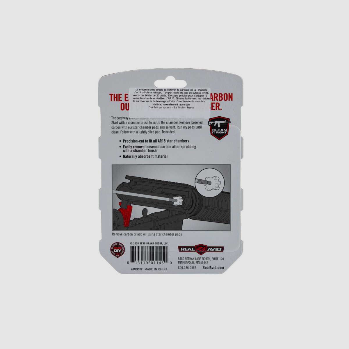 Real Avid AR15 reinigingsstop voor kamer - AR15 reinigingsstoppers voor kamer, afbeelding 3 van 6