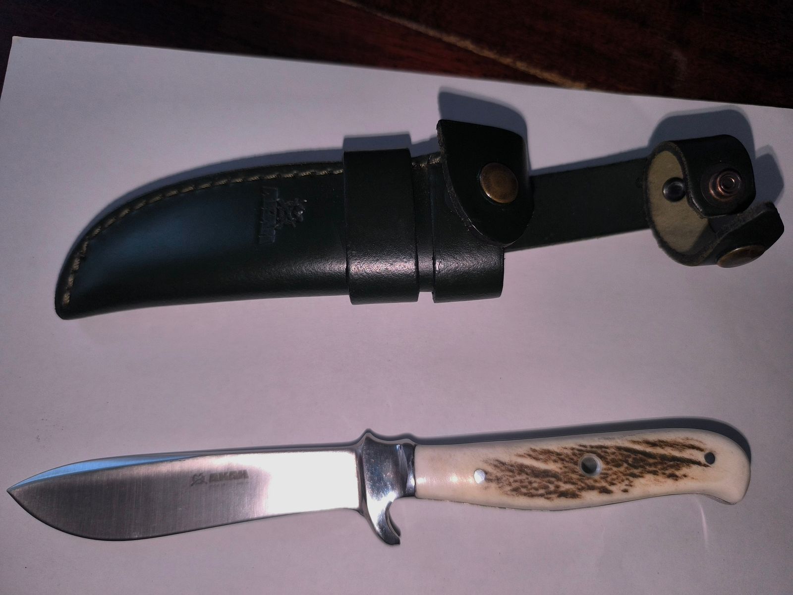 AKAH Jagdnicker mit Drop Point Klinge 