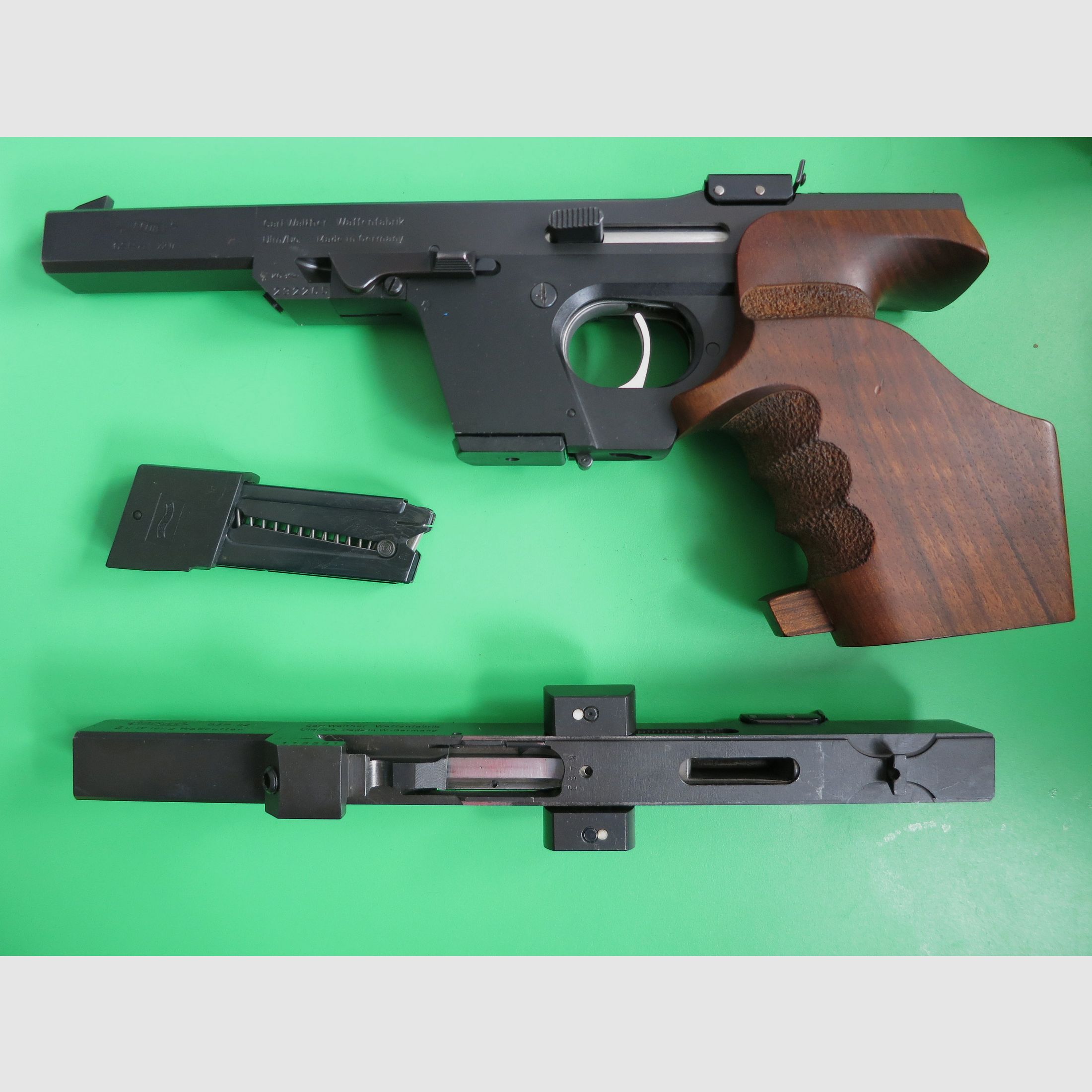 Sportpistool Walther GSP Kaliber .32 SW long WC, Sportgreep + Wisselsysteem .22lr      #98+97