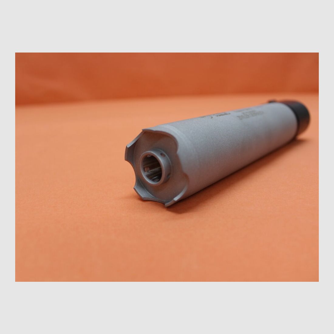 B&T AG silencer .308Win B&T AG Rotex-V OA-10 (SD-988065) stainless steel gray (Inconel/ Thermax) QD closure