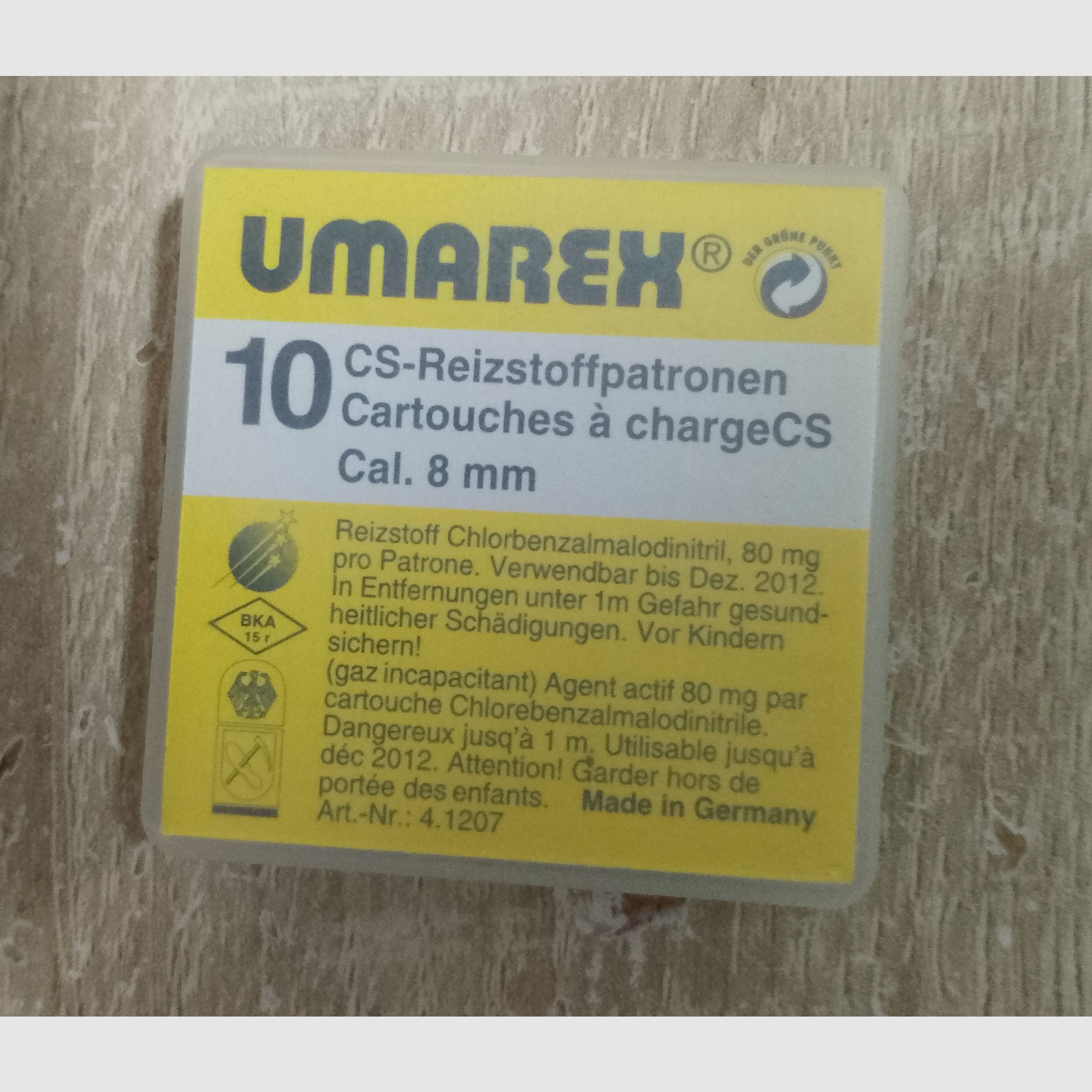 Umarex CS Gaspatronen Kal. 8 mm Knall
