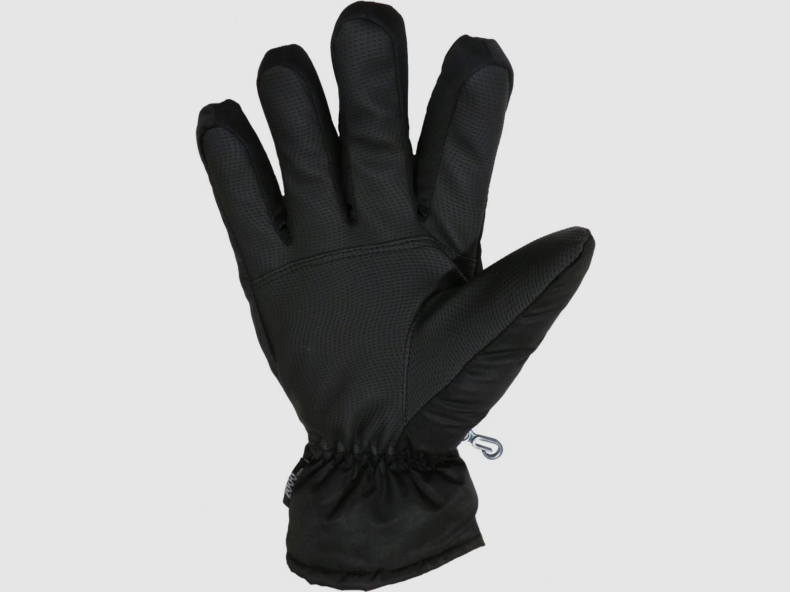 Brugi Taffetà Zwarte Gevoerde Winterhandschoenen, afbeelding 2 van 2