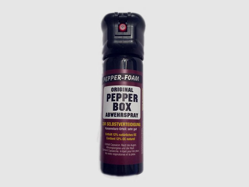 TW1000 / PEPPER-BOX, pepper spray model PEPPER-FOAM STANDARD, 63ml (foaming liquid jet), image 1 of 2