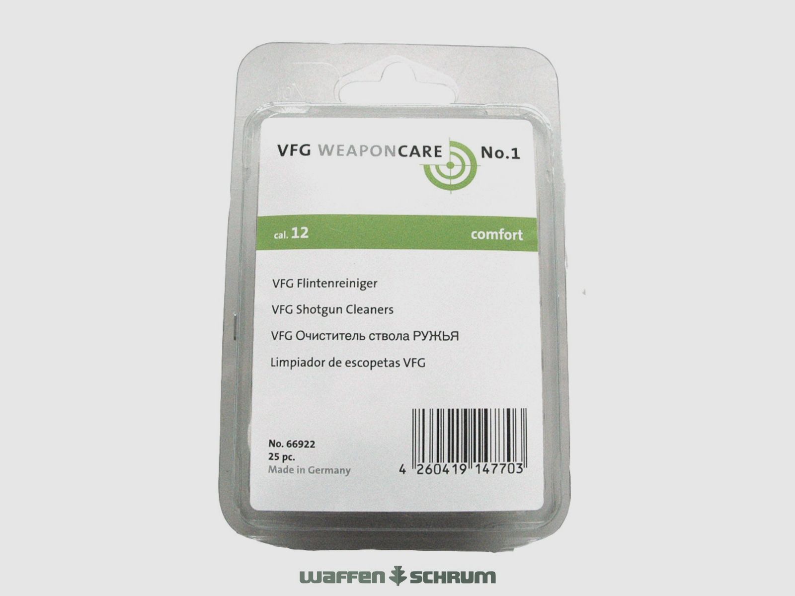 Limpiador de escopetas VFG Comfort de fieltro