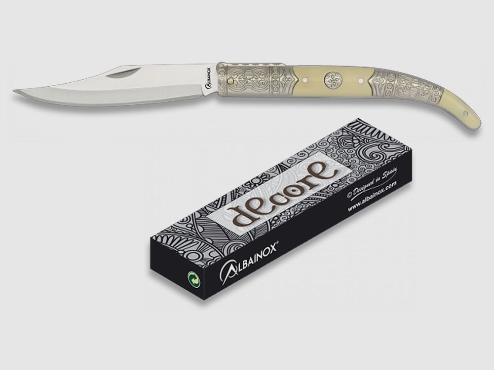 Coltello a serramanico spagnolo sottile ws2 8,8 cm lama, scatola regalo