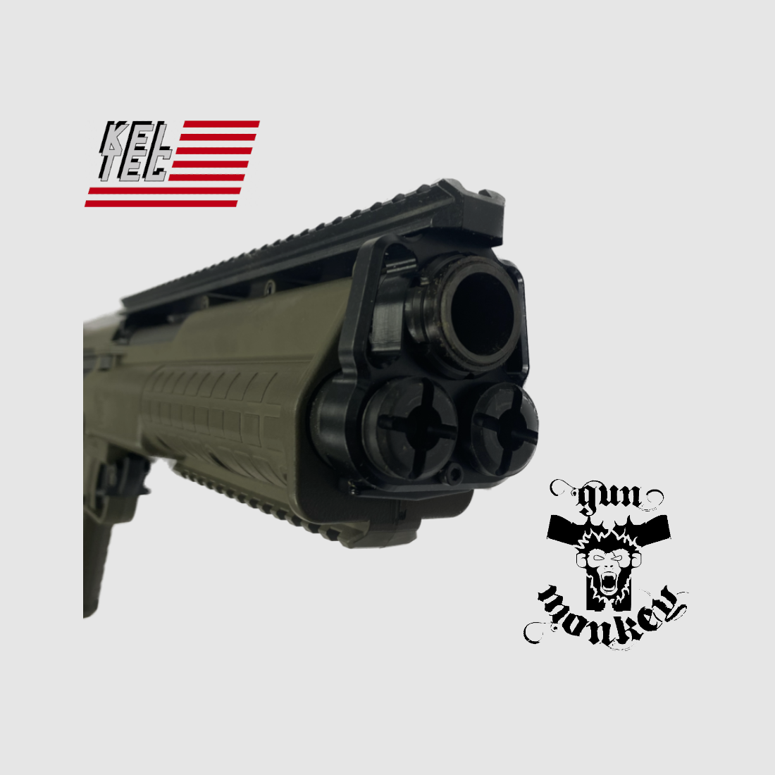 Fusil à pompe Kel-Tec KSG, couleur verte, cal. 12/76, image 3 sur 3