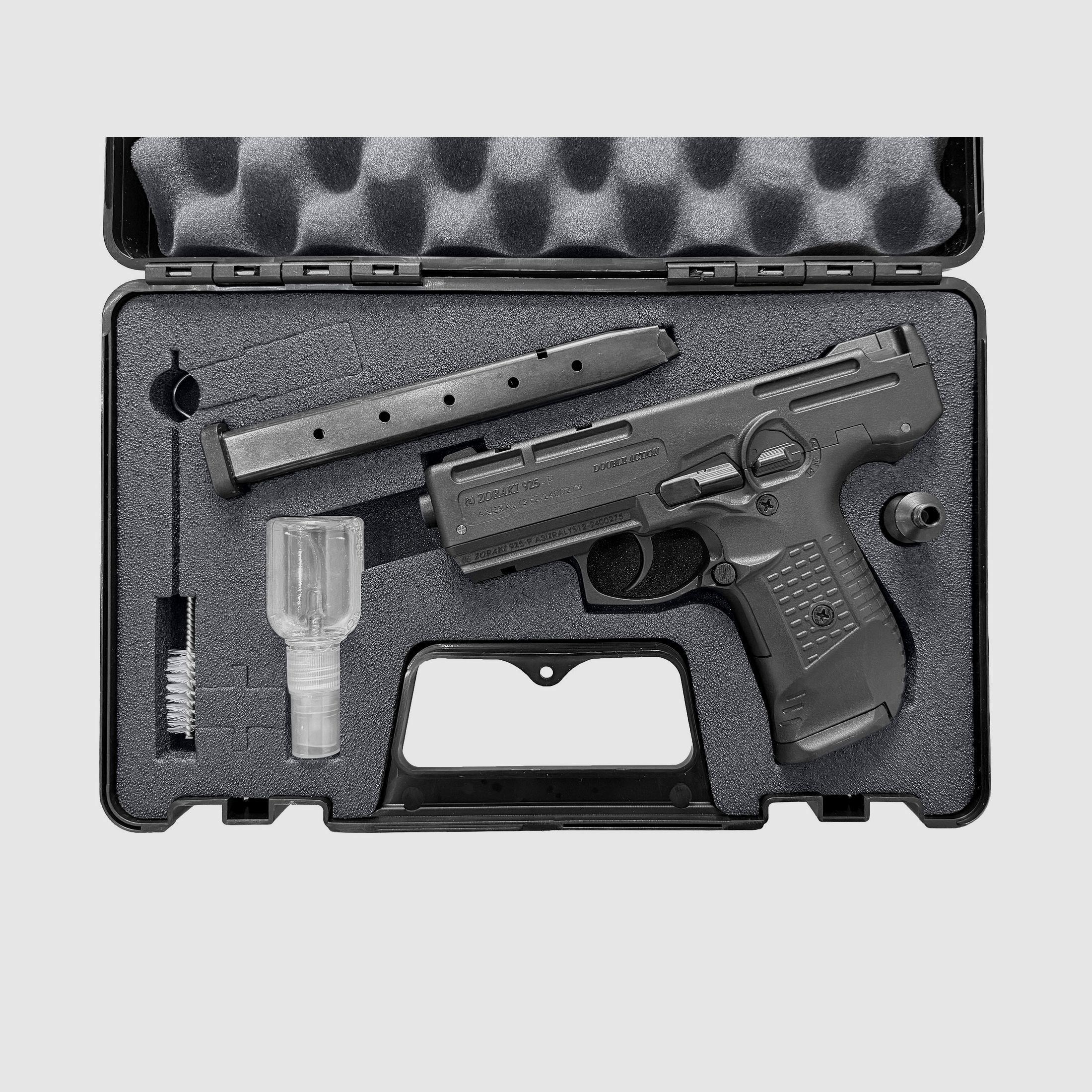 Zoraki 925-P schreckschuss pistool 9mm P.A.K. zwart - 5 magazijnen - 100 knalpatronen - NIEUW