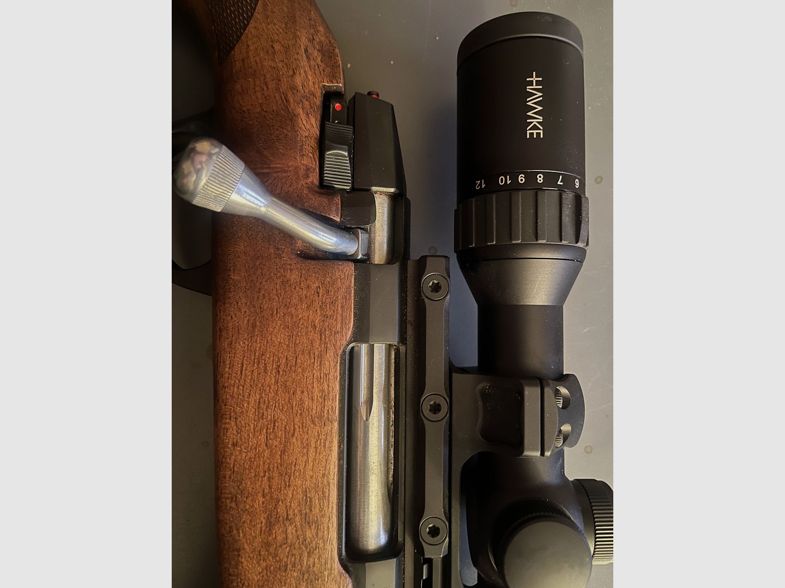Brenner BR20 Holzschaft Kal, 308 mit HAWKE ENDURANCE 3-12*56. LA 4, Mündungsgewinde 2 x MAGAZIN