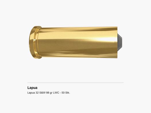Lapua 32 S&W 98 gr LWC – 50 Stk.