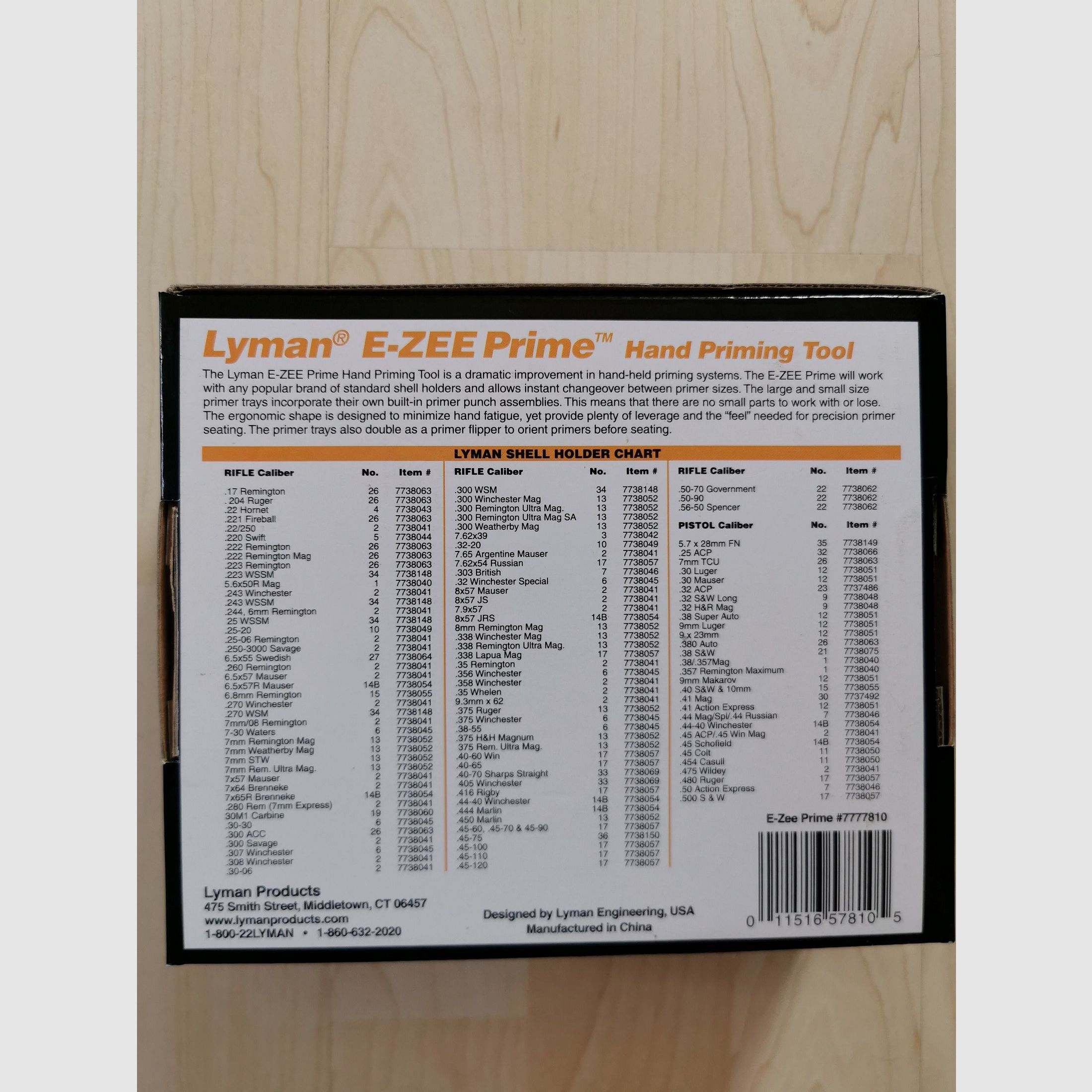 Lyman  E-ZEE Prime  Handpresse