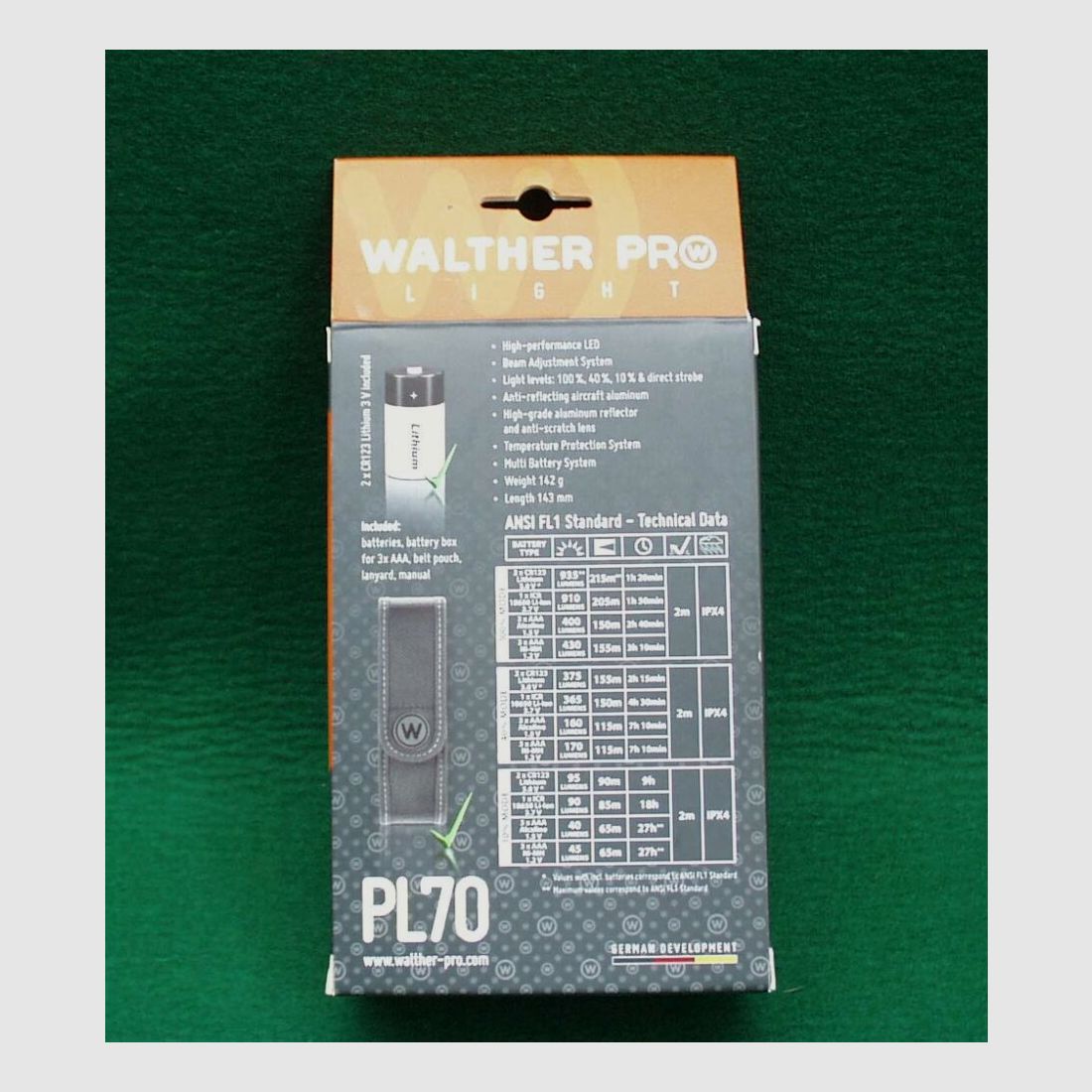 Walther	 Taschenlampe Pro PL70