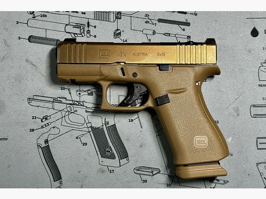 Glock 43X Coyote MOS (disponible immédiatement) 9mm Luger
