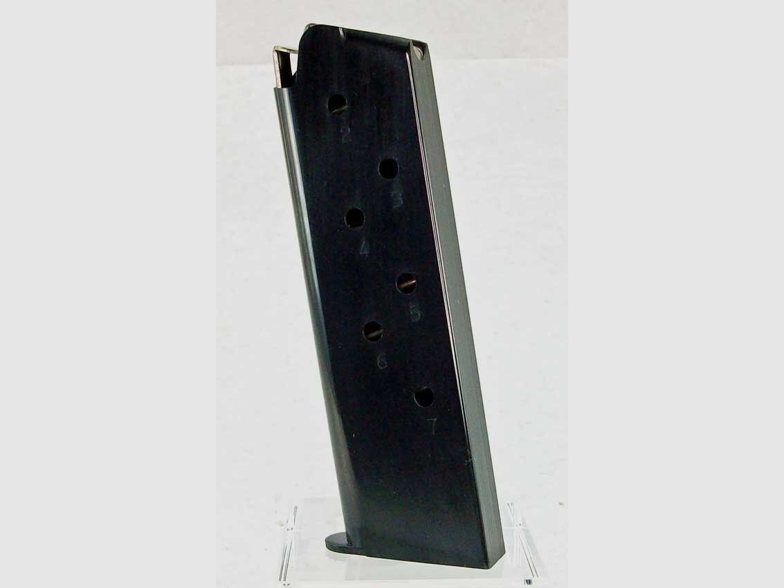 Mec Gar Pistol Magazines Colt 1911 A1 Government Magazine 7 Rounds Blued