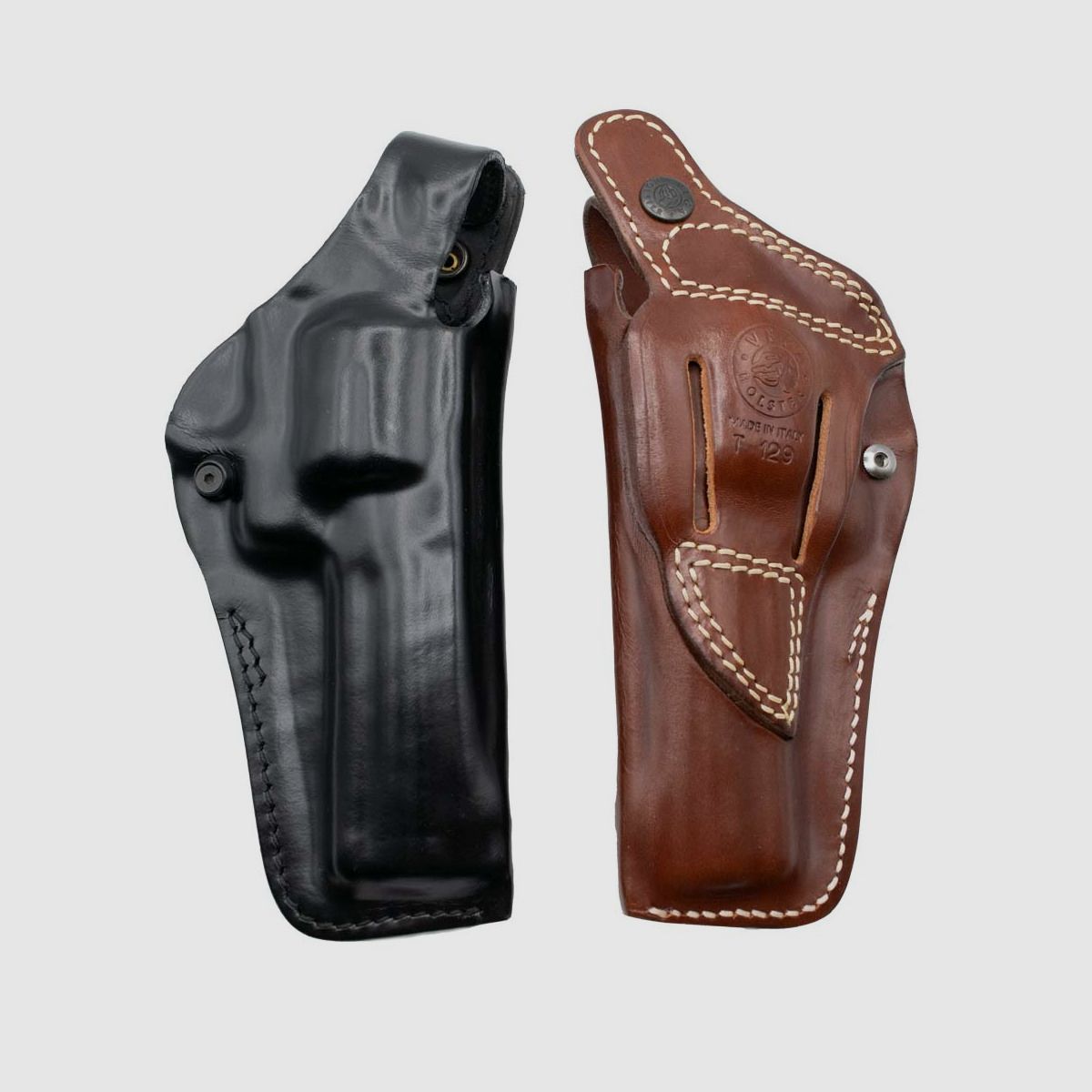 Lederholster "FBI" PRO 4" N-Frame S&W 27/29/325/327/329/610/625/627/629,Taurus 17/44/97/425/990/991/992-Braun-Linkshänder