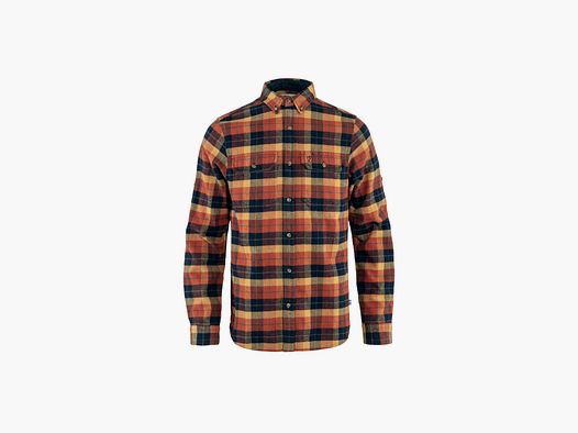 Fjällräven Herren Singi Heavy Flannel Shirt Autumn Olivgrün-Dunkelblau M