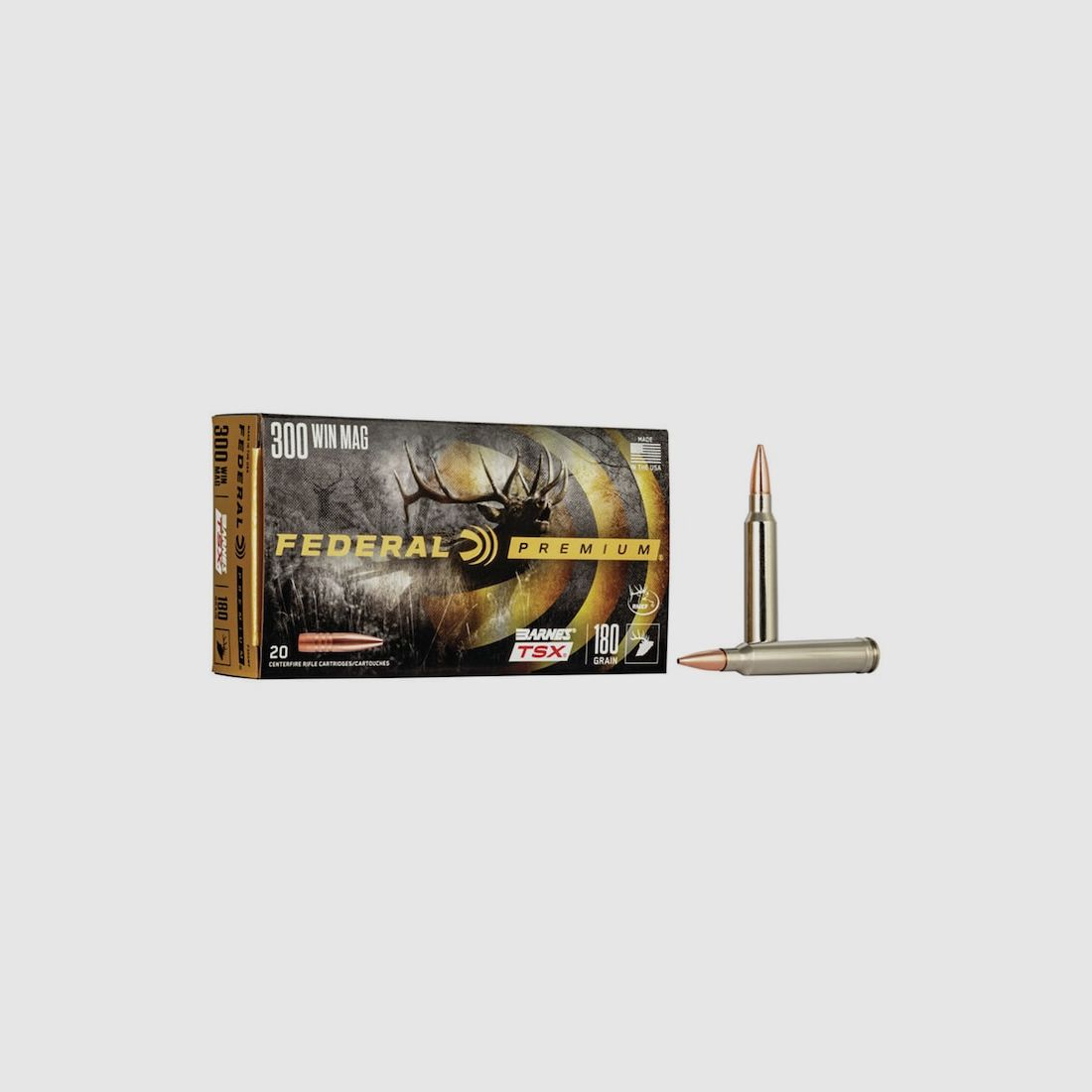 Federal Premium Barnes TSX .300 Win. Mag. 180GR HP 20 Patronen