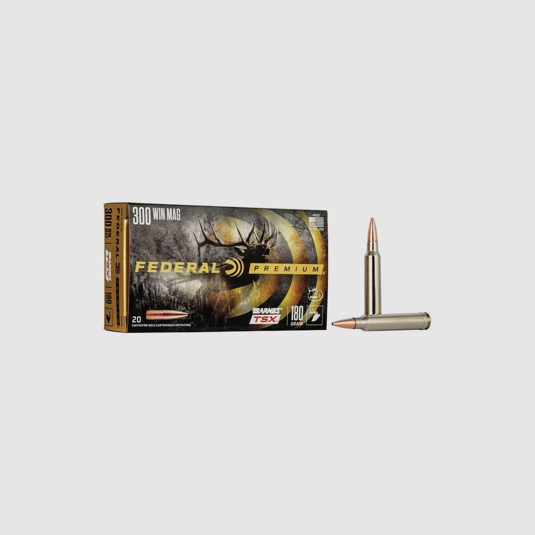 Federal Premium Barnes TSX .300 Win. Mag. 180GR HP 20 Patronen