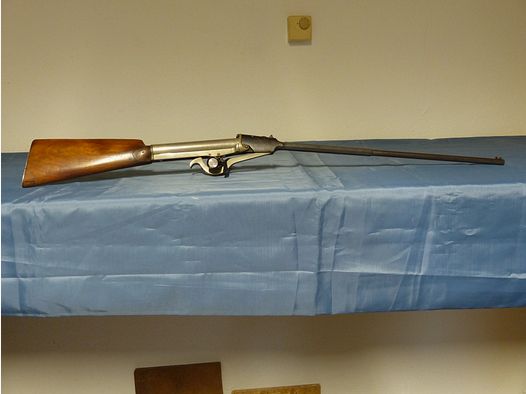 Druckluftgewehr Luftgewehr Kipplauf Quakenbusch um 1875 vintage