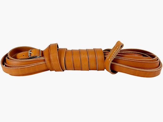 AKAH Schweißleine aus Fahlleder / Länge 10m / Breite: 20mm