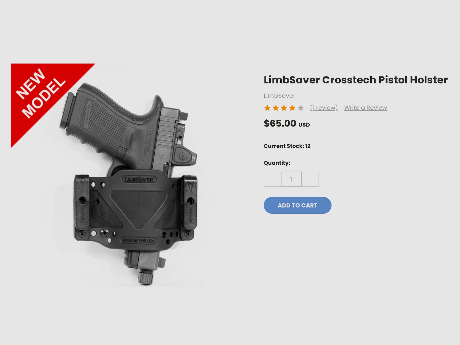LimpSafer CrossTech Holster – universally adjustable pistol holster – new below dealer price!) (Not Fobus, Kydex, Frontier, Bianchi, Safariland, Blackhawk, Höppner)