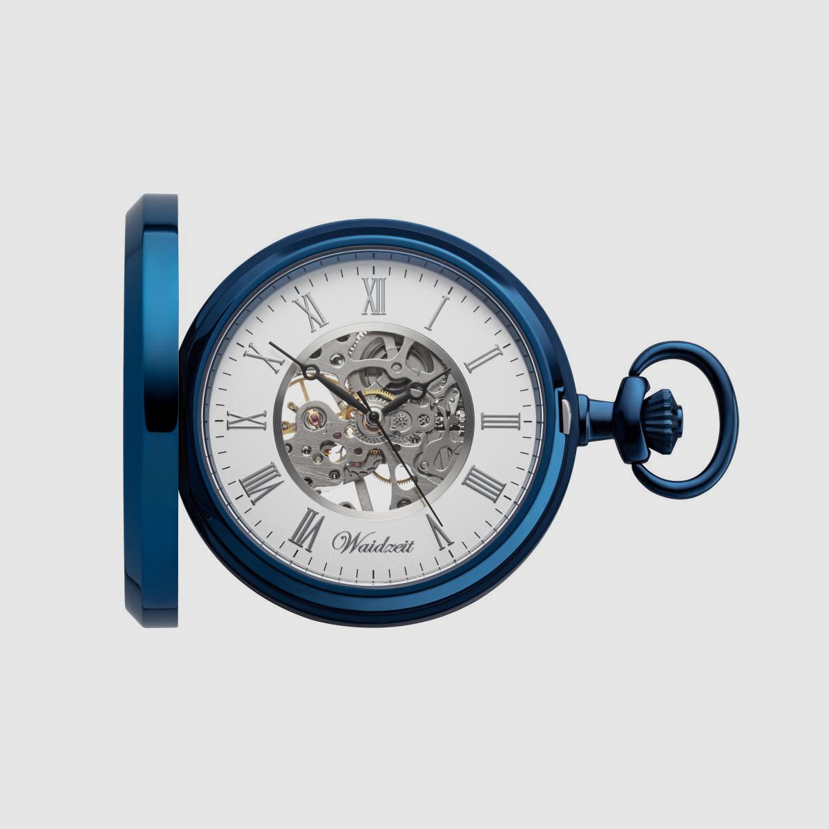 Orologio da tasca scheletrico Franz Ferdinand (blu)