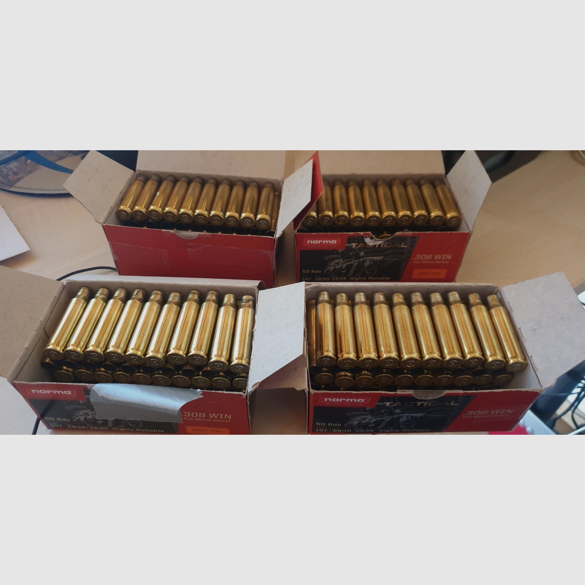 Norma .308 Win.Hülsen einmal verschossen