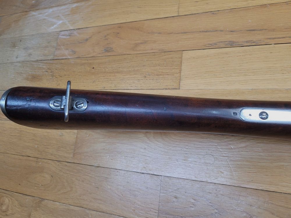 Wunderschönes Chassepot-Gewehr Modell 1866 – 2. Typ – Herstellung Februar 1872 – Châtellerault – Vollständige Seriennummer außer Baguette – Lesbares Emblem – Wunderschöner Lauf – Premium-Zustand – TBE++, Bild 12 von 33