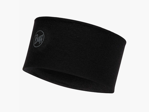 Buff Buff Stirnband Headband Merino solid black