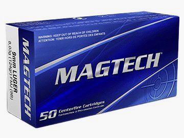 CARTOUCHES MAGTECH 9MM LUGER 124GR FMJ x 50