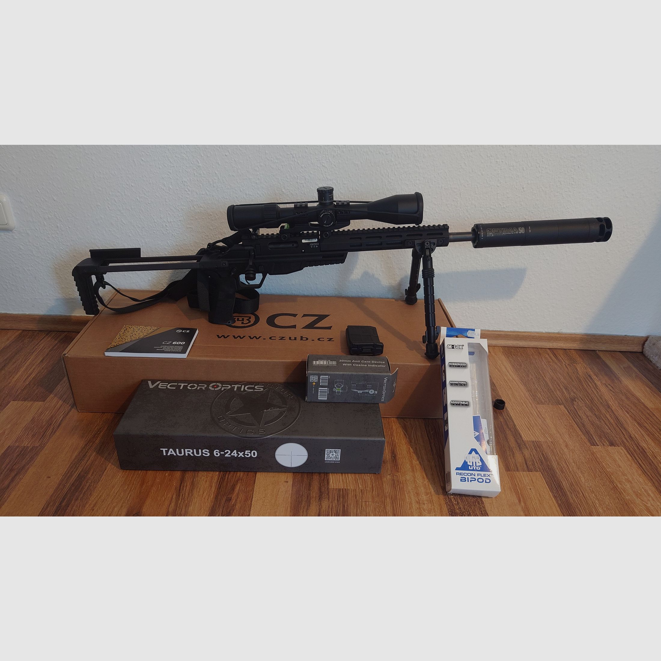 Repeater rifle CZ 600 Trail in caliber .300 Blackout, sportingly approved