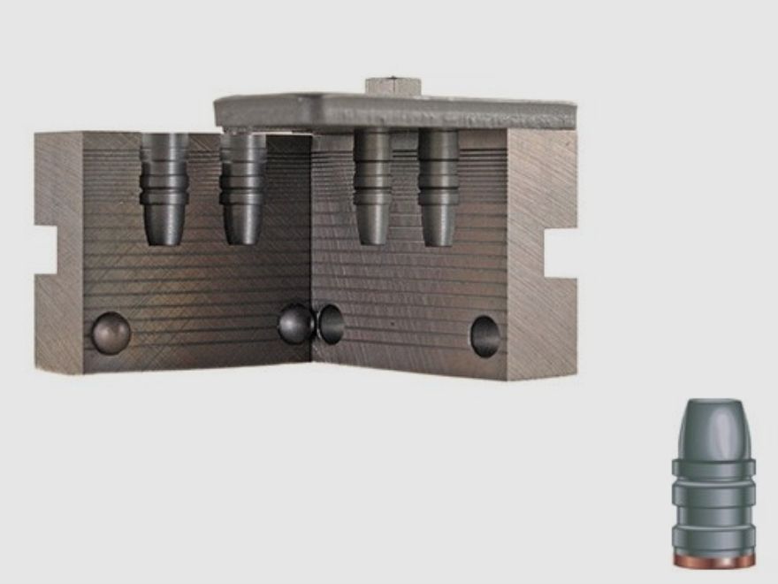 Molde de fundición doble RCBS .358 / 9,1 mm 158 gr / 10,2 g 38-158-SWC balas semi-wadcutter gas check .358