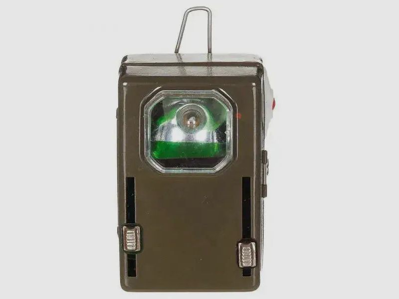 Polnische Armee Polnische Taschenlampe 3 Farben Metall Öse neuwertig