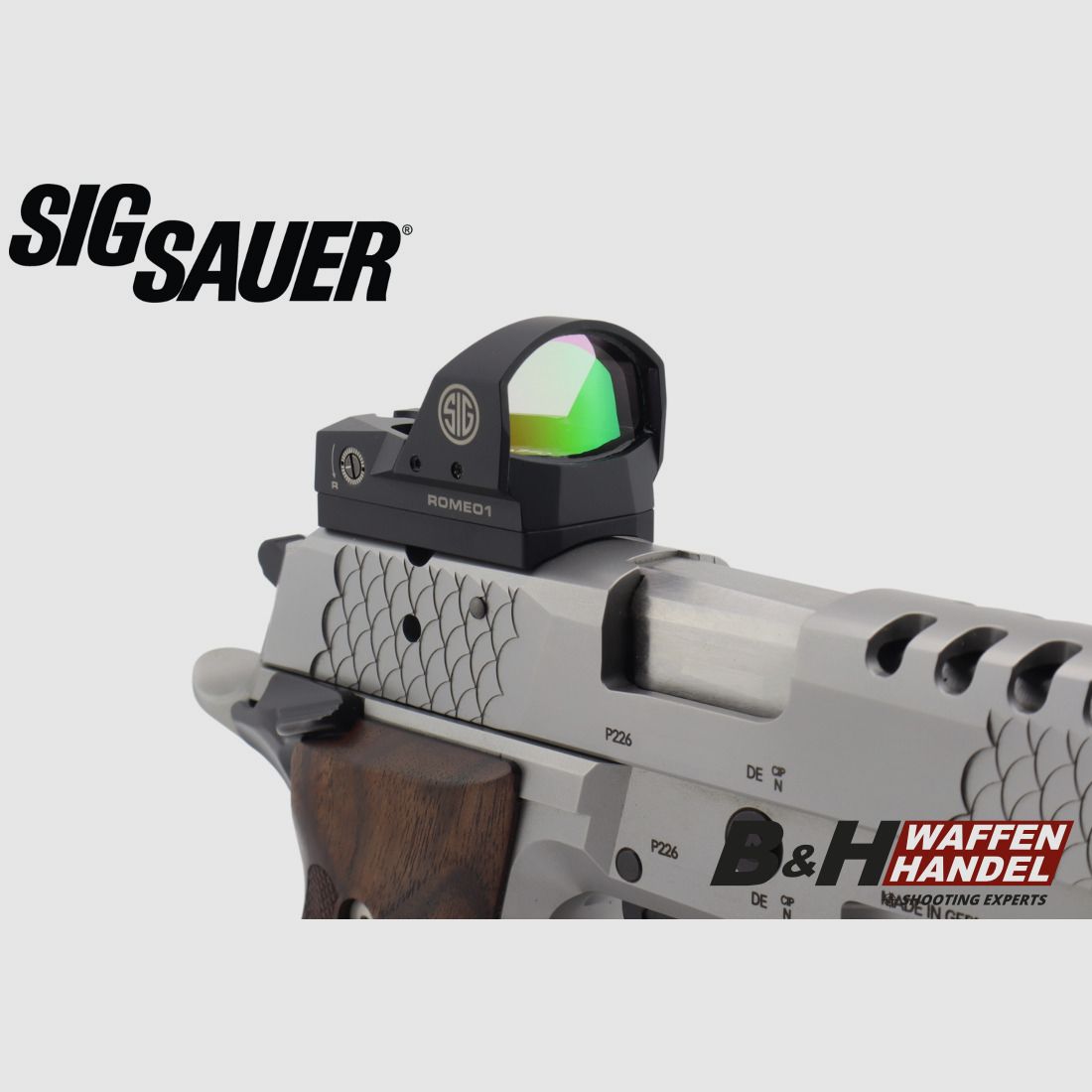 OR Adapterplatte ROMEO 1 / PRO für Sig Sauer P226 / P220 X-Series Pistolen (dt. Produktion) Optical-Ready | X-Short X-Five X-Six X5 X6