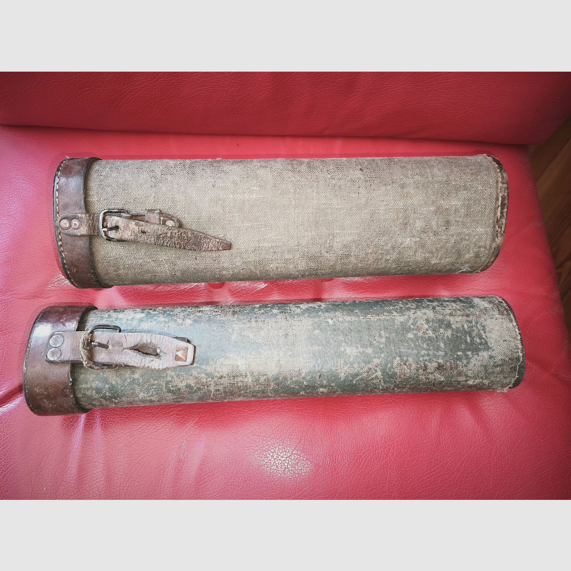 2 sniper scope cases container scope Goerz Oigee Berlin ZF scope WW1 WW2 WW2 WK2 WK1 Wehrmacht