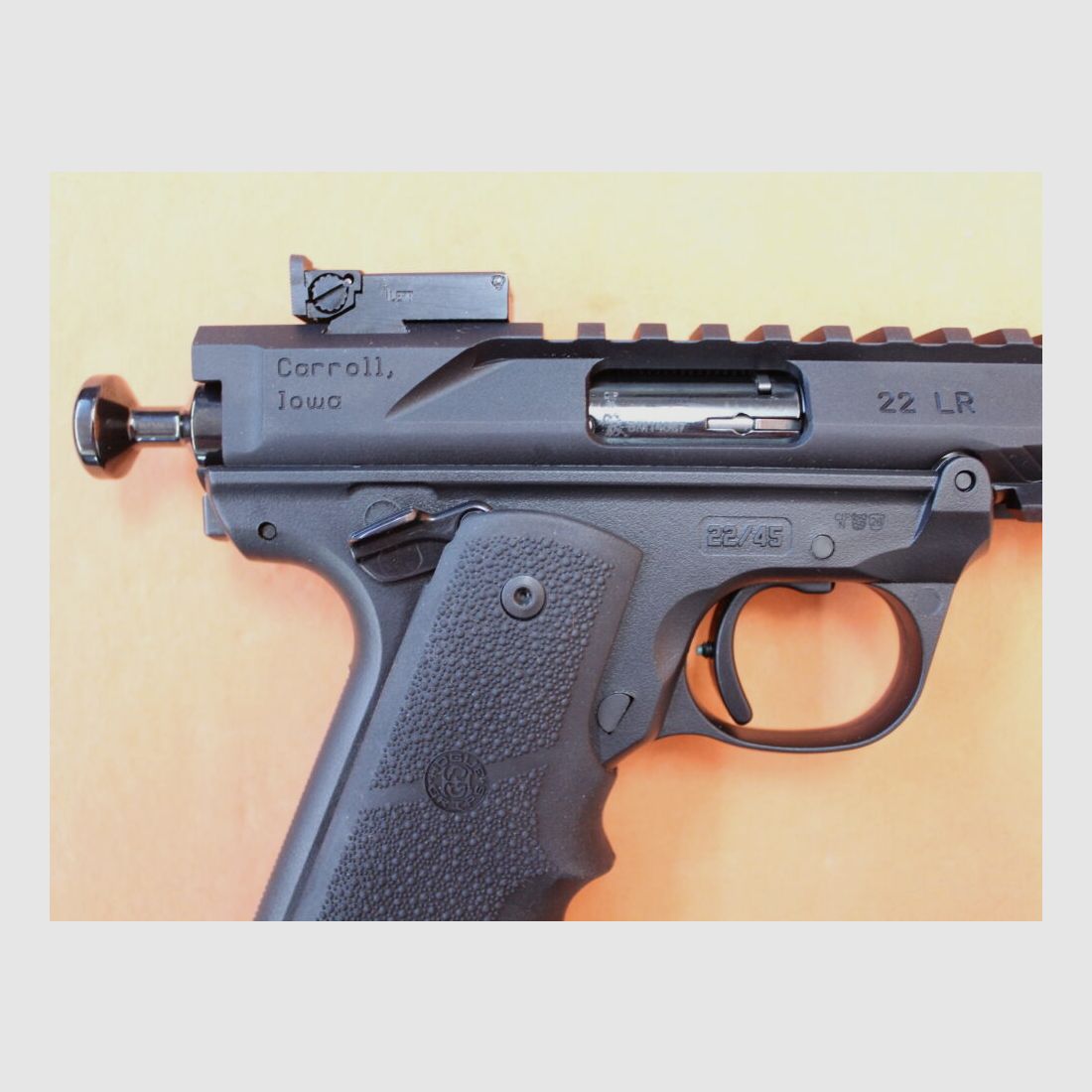 Volquartsen Ha.Pistolet .22lr Volquartsen Mk IV Frame 22/45 Black Mamba 6" lufa/ kompensator/ gwint 1/2-28