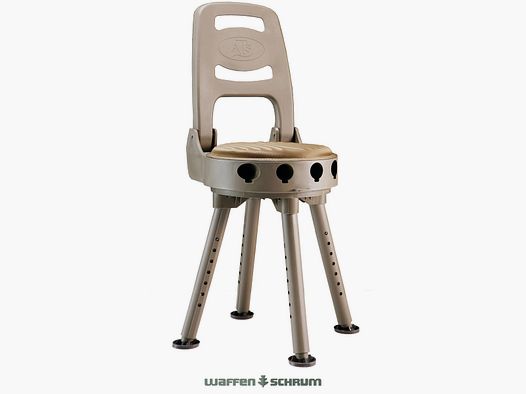 Quake hunting swivel chair with backrest disassemblable