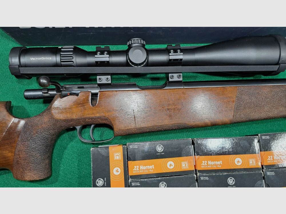 KRICO hunting match LEFT including VECTOROPTICS Continental 5-30x56, including 350 rounds of RWS hunting match ammunition