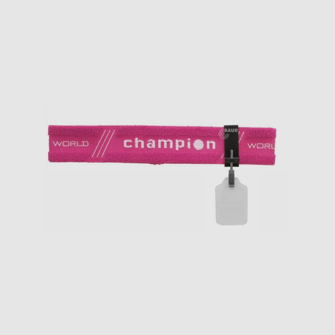 CHAMPION Stirnband pink mit Abdeckscheibe weiss (30mm)
