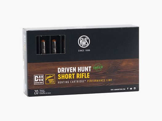RWS .308 WIN Driven Hunt 9,7g/150gr Büchsenpatronen Bleifrei