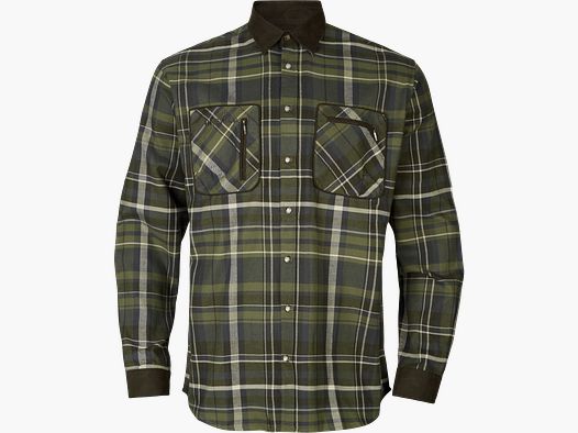 Härkila Hemd Pajala in Olive Check