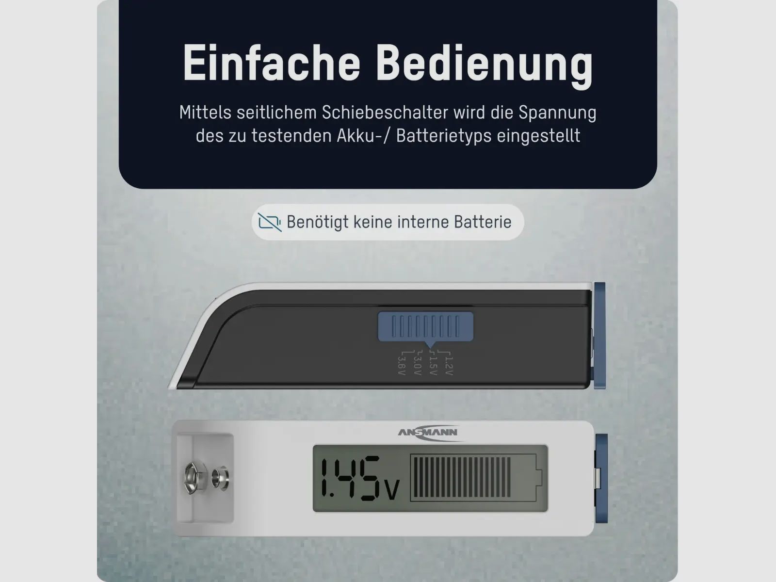 Ansmann Batterijtester Universeel