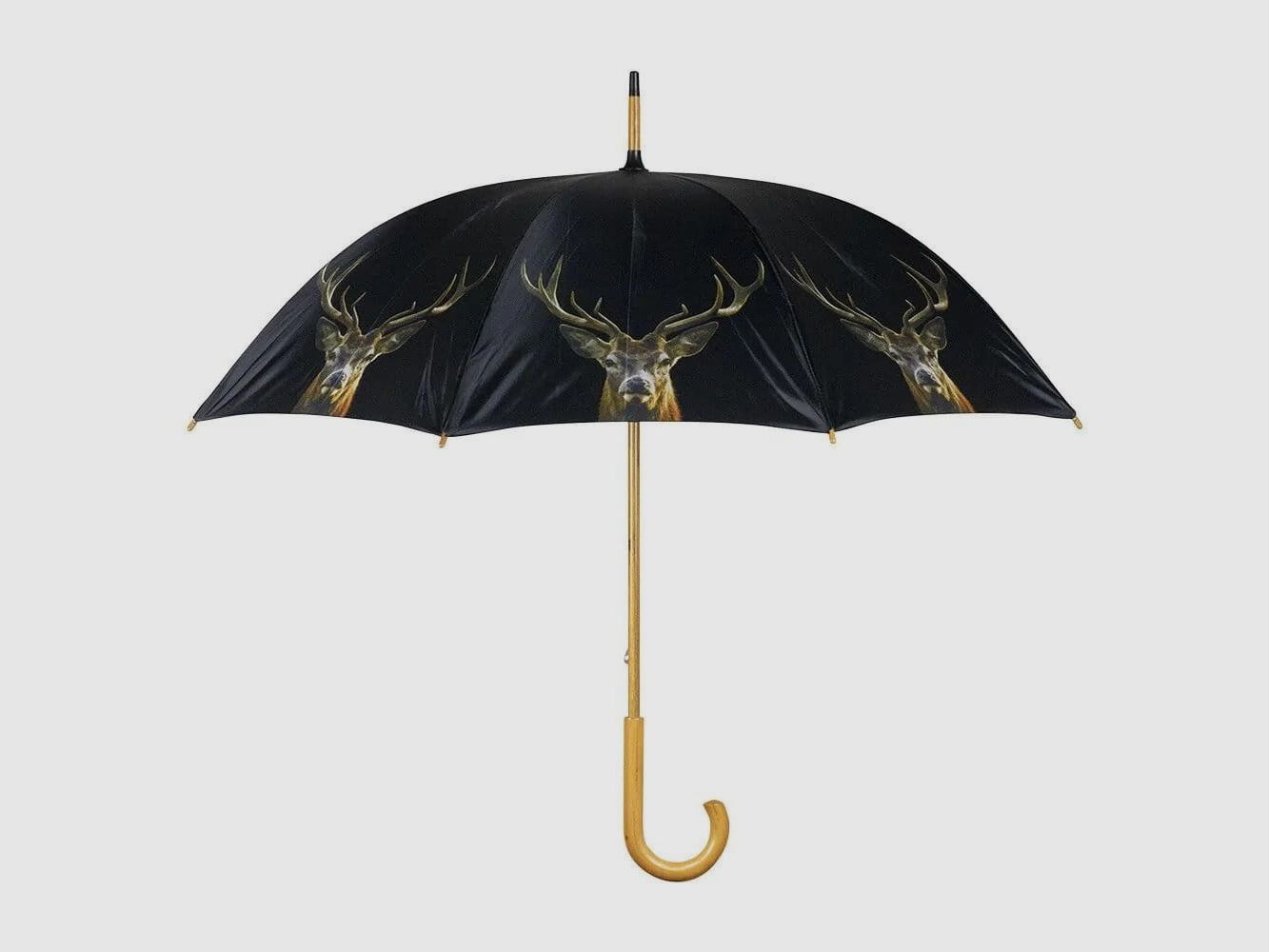 LivingActive Regenschirm Rothirsch schwarz