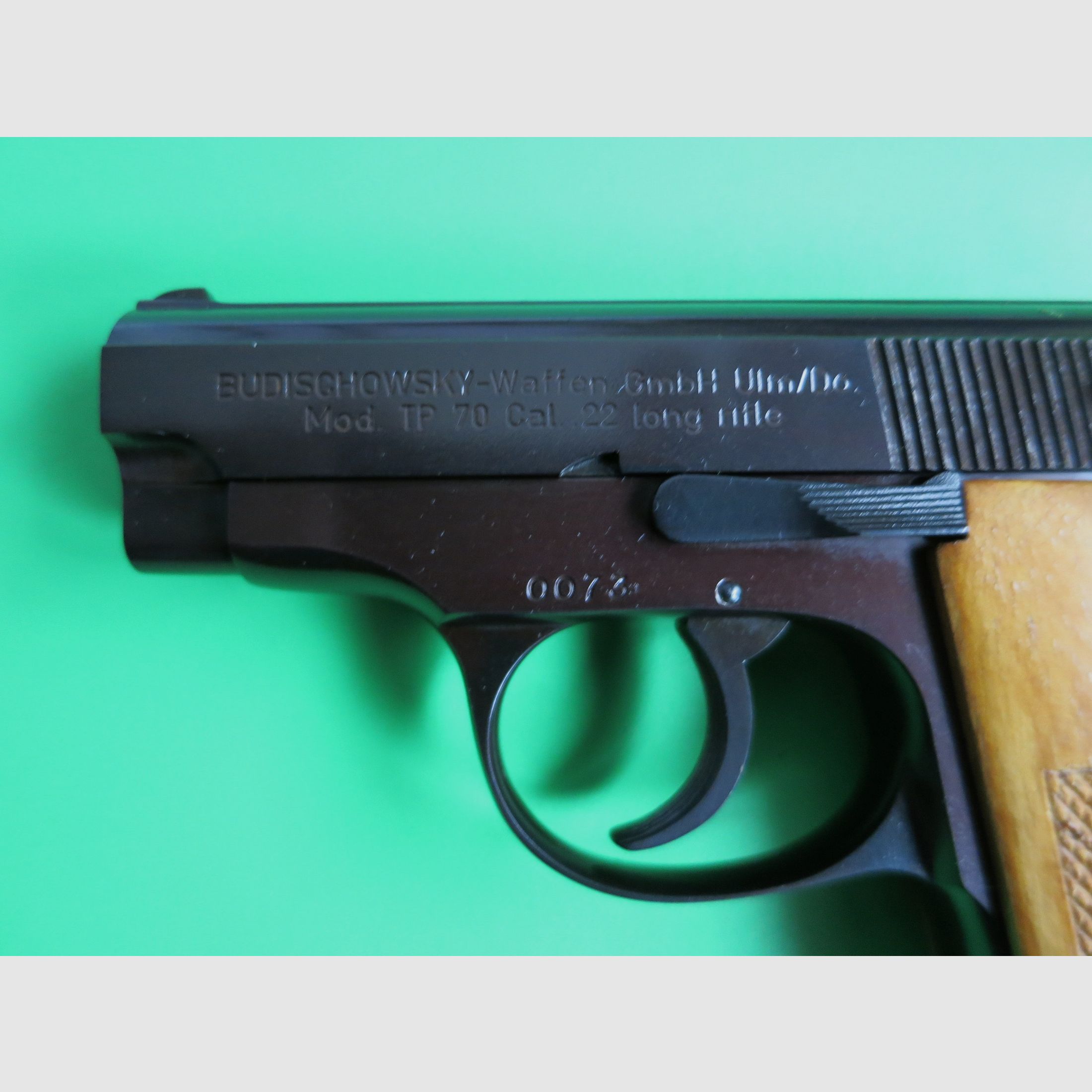 Korriphila (Budischowsky) TP70, Kal. .22lfb, extrem selte Taschenpistole, sehr gut wie neu     #79