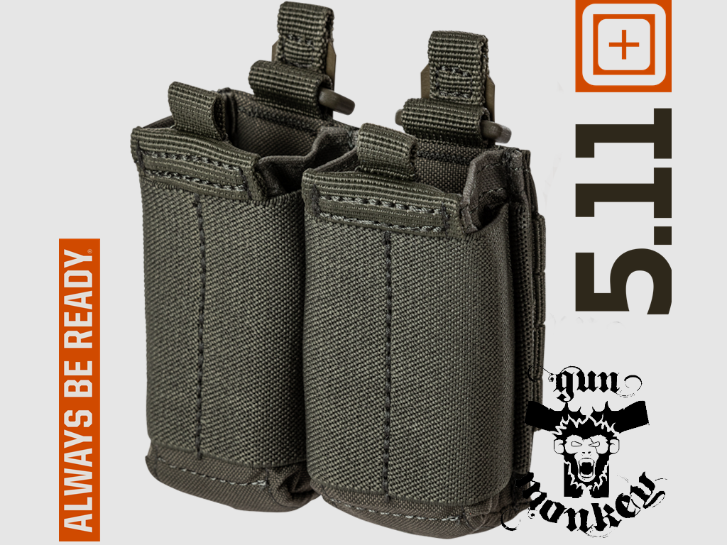 5.11 Flex Double Pistol 2.0 Porta caricatori per pistola, colore 186 Ranger Green (56669), immagine 3 di 4