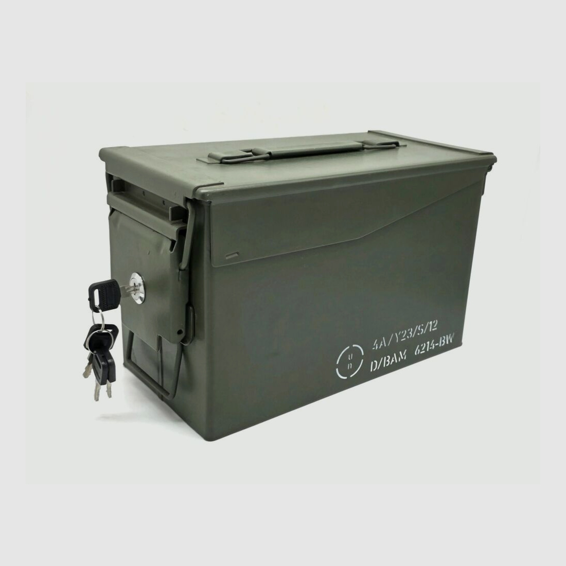BW Original cal.50/5,56 Munitionskiste, Wasserdicht, Aufbewahrungskiste abschließbar!