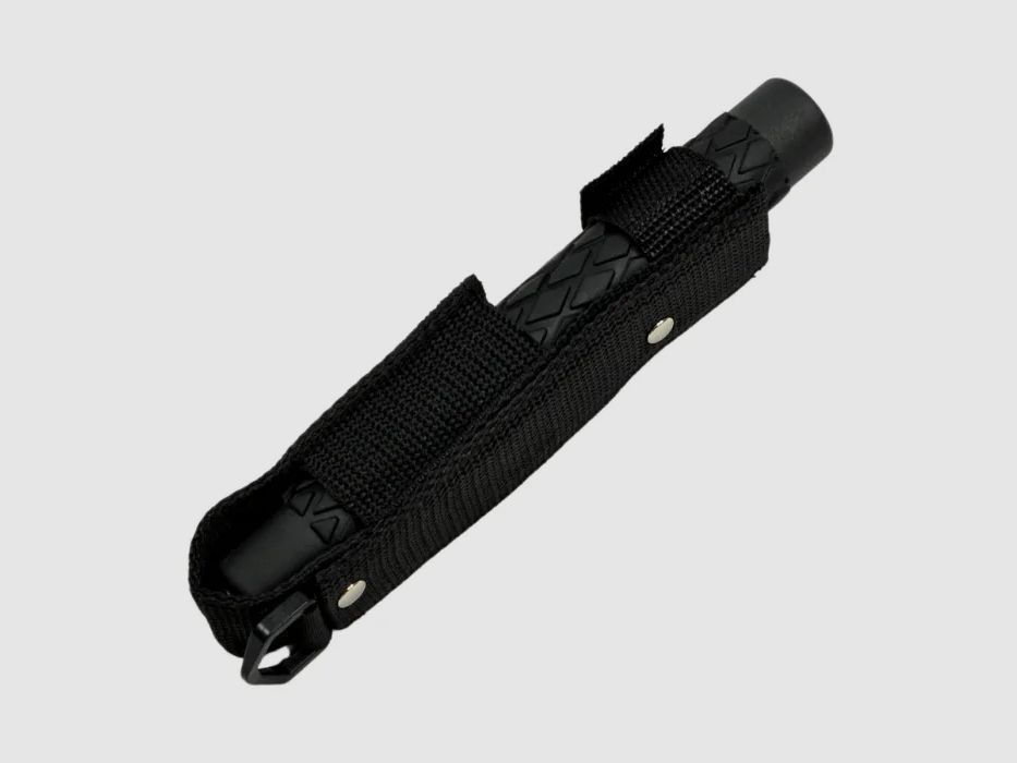 Teleskop Schlagstock 20,5/53cm, Schwarz + Gürtelholster