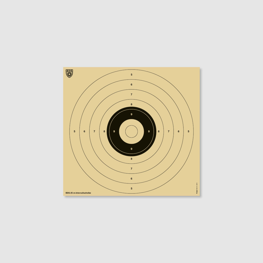 BDS Zielscheibe Z20 25 Meter Zeitserie 50 St. 55x52 cm