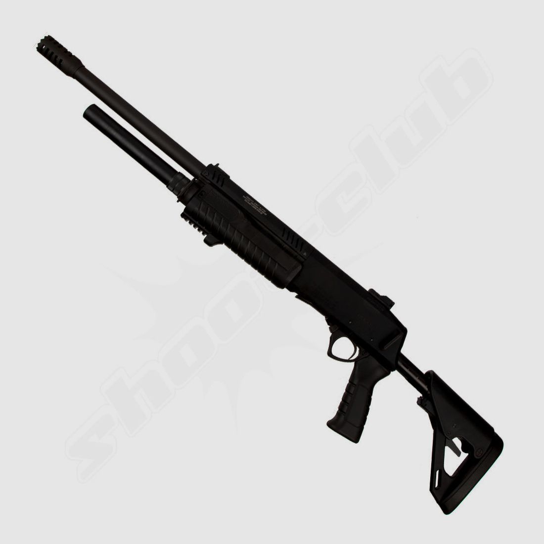 Fabarm STF12 with telescopic stock, blued.