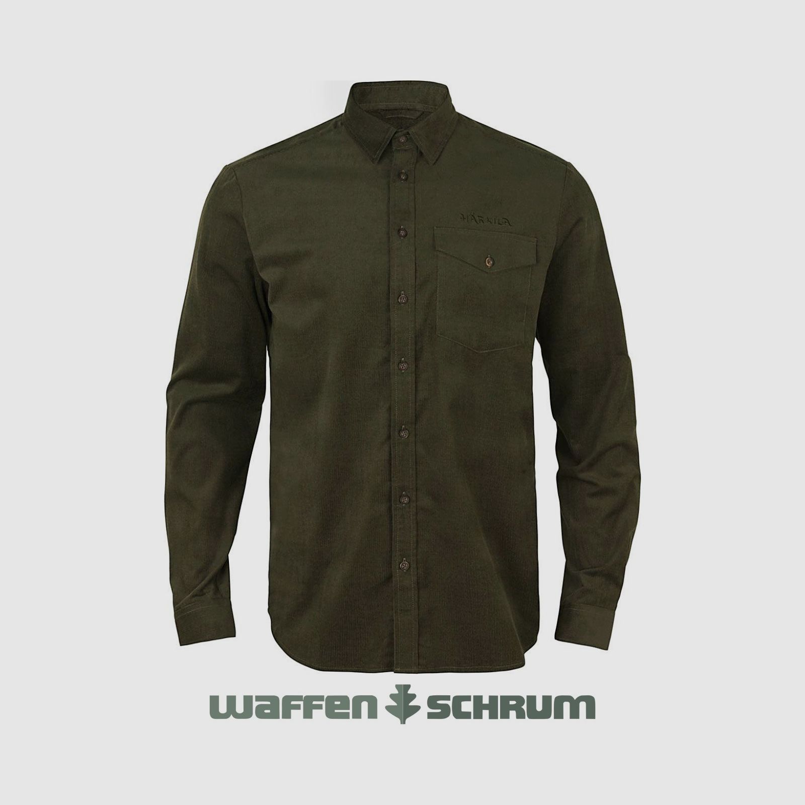 Camicia Härkila Kaldfjord Verde Salice