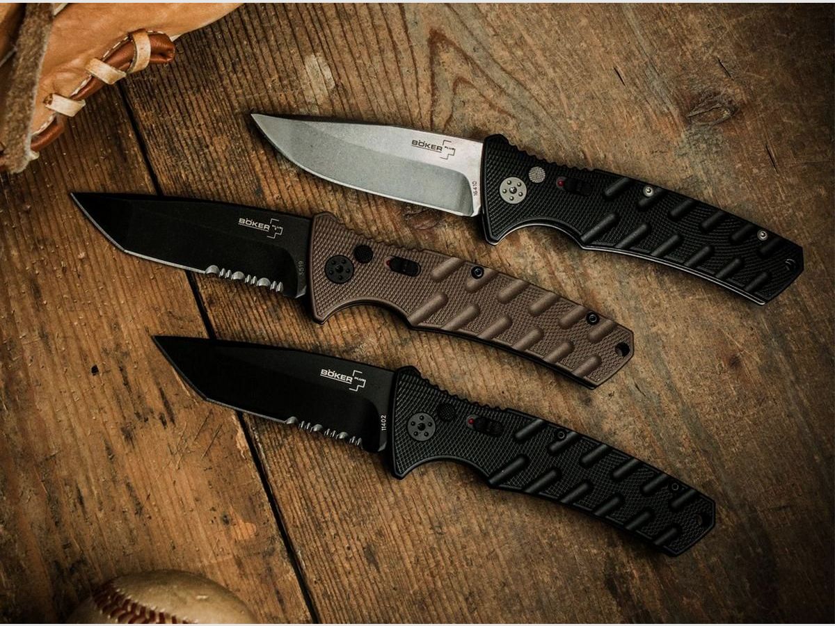 Böker Plus Strike Droppoint cuchillo automático, imagen 14 de 14